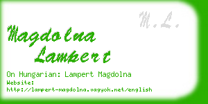 magdolna lampert business card